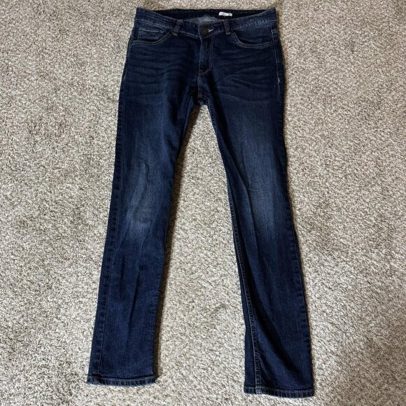 Spykar Jeans Mens 34x30 Blue Super Skinny Low Waist Stretch Denim Tight Leg - Picture 1 of 12